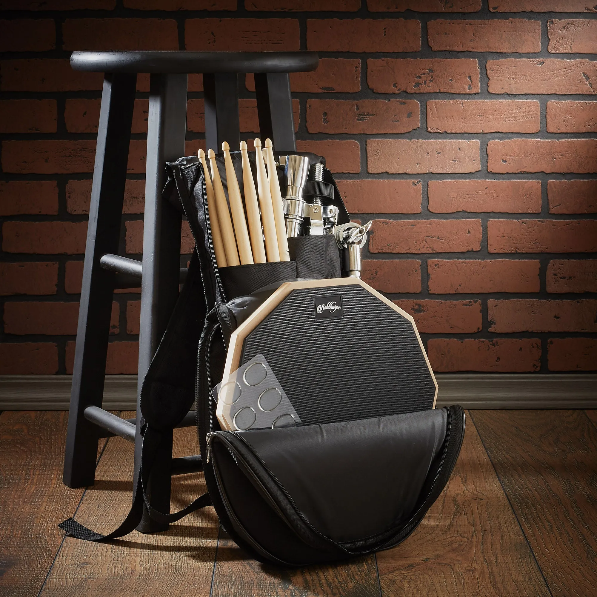 12-Inch Drum Practice Pad Set with Stand