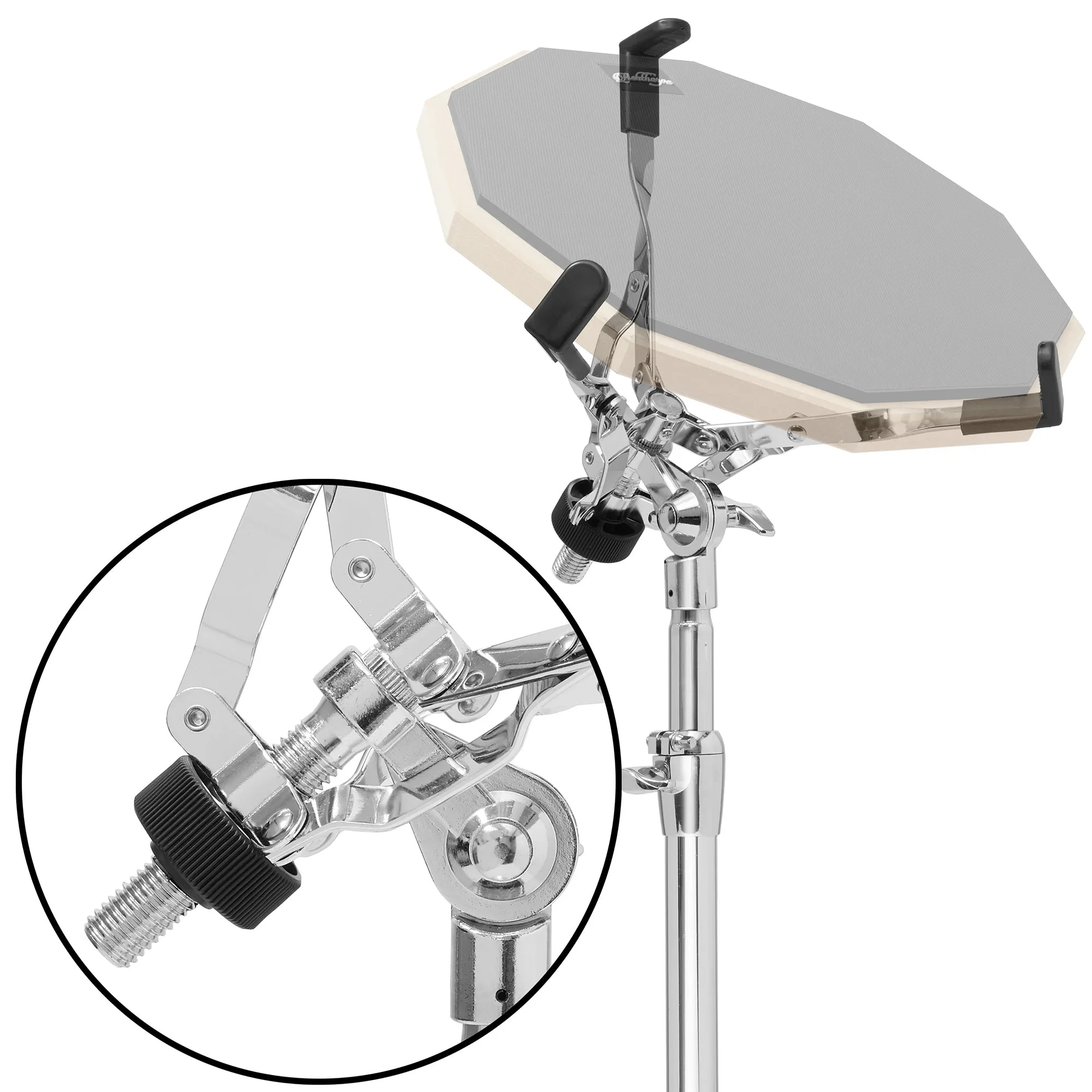 12-Inch Drum Practice Pad Set with Stand