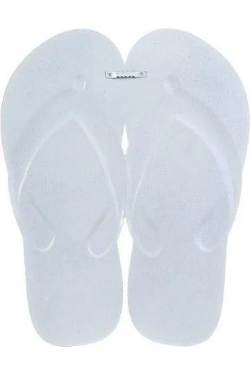 13" Metal Embossed Flip Flops: Strawberry