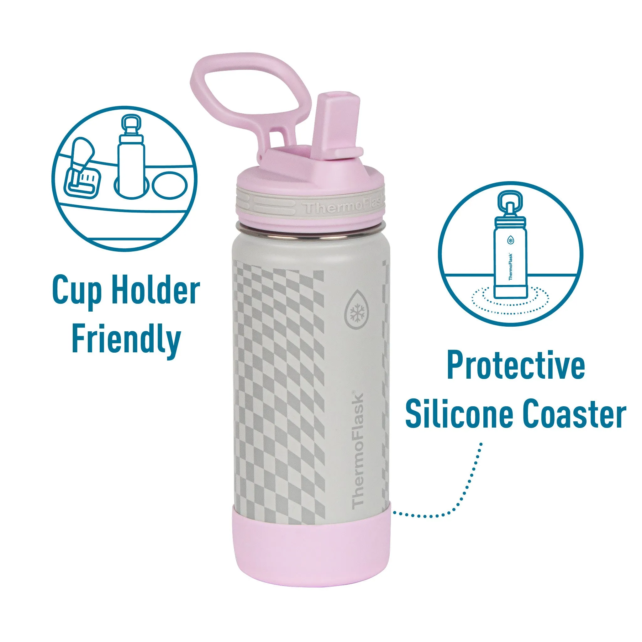 16oz Kids Straw Bottle 2pk