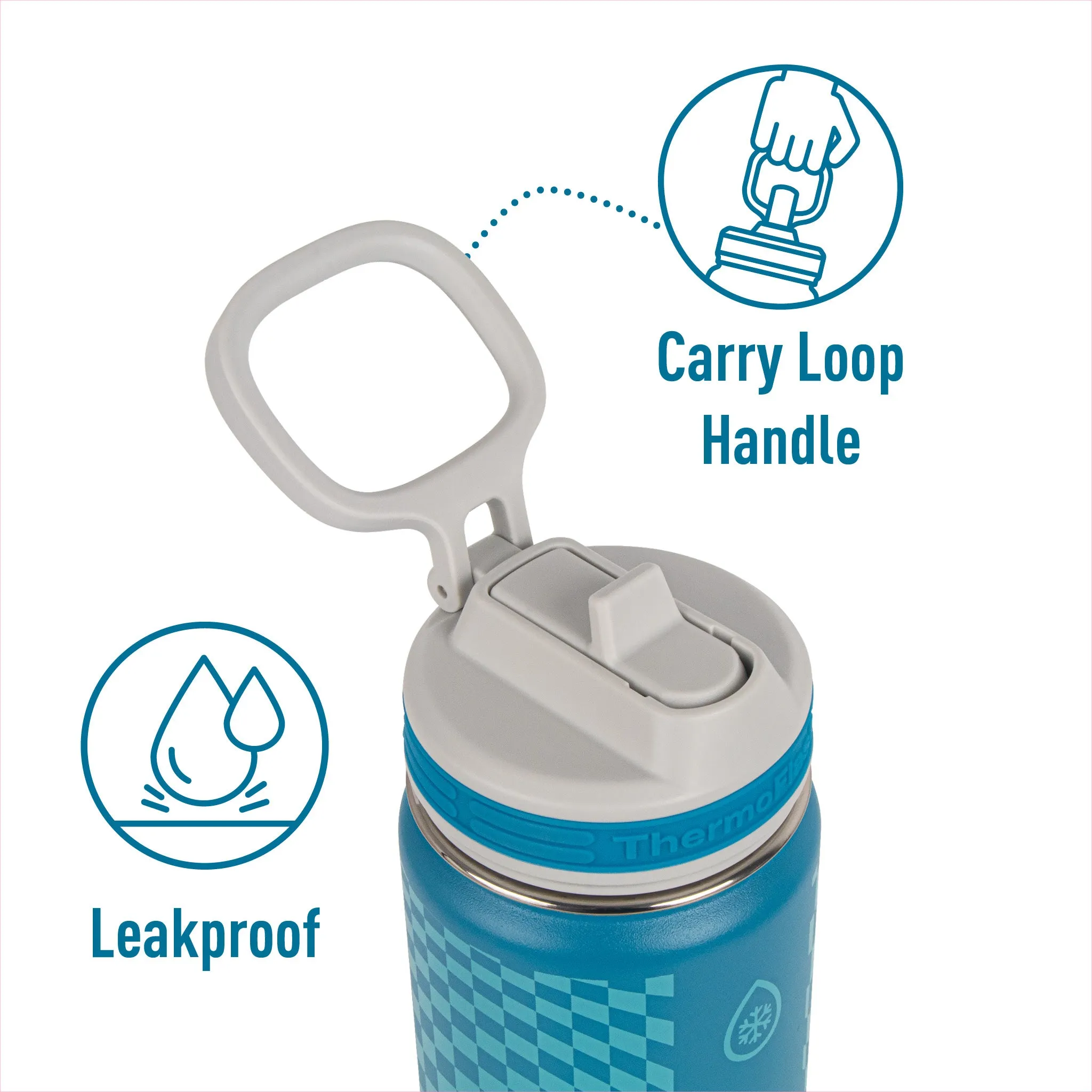 16oz Kids Straw Bottle 2pk
