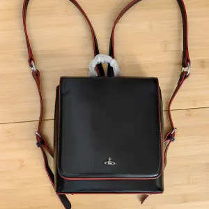 23 New Xiempress Saturn Backpack Leather Backpack Casual Retro Portable College Style Commuter All-Match Bag