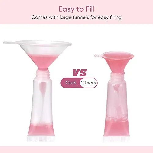 40 Pcs 10ml Empty Lip Gloss Tubes