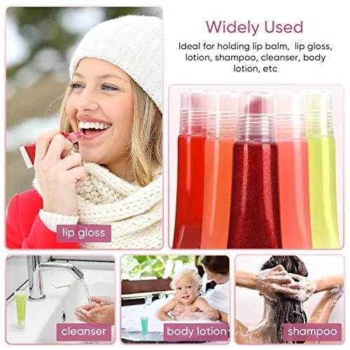 40 Pcs 10ml Empty Lip Gloss Tubes