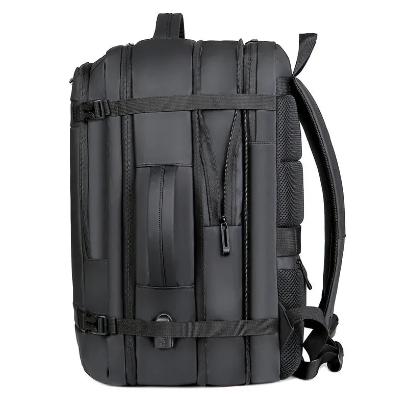 40L Expandable USB Charging Travel Backpack Men Large Capacity Business Water Resistant Durable 17-inch Computer Backpack New