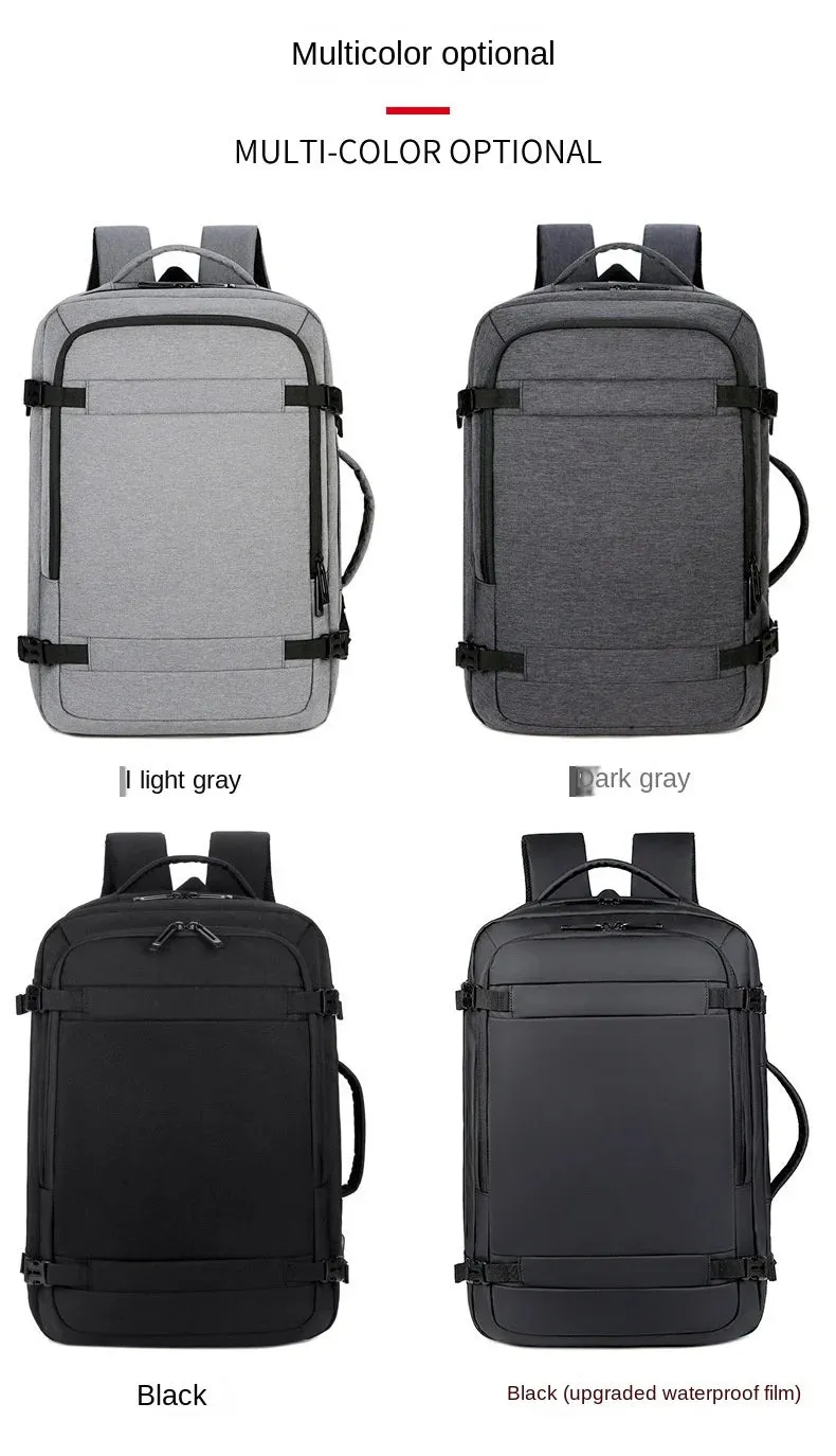 40L Expandable USB Charging Travel Backpack Men Large Capacity Business Water Resistant Durable 17-inch Computer Backpack New