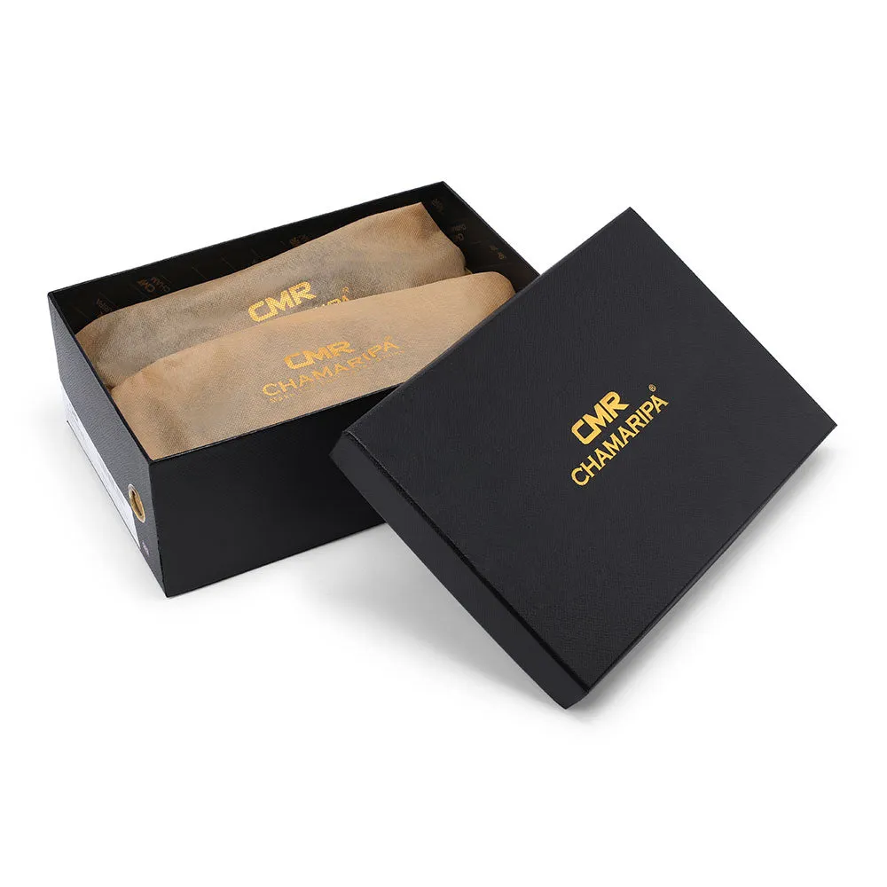 7 CM/2.76 Inches CMR CHAMARIPA Black Shell Cordovan Derby Shoes – Goodyear Welted