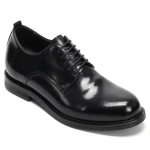 7 CM/2.76 Inches CMR CHAMARIPA Black Shell Cordovan Derby Shoes – Goodyear Welted