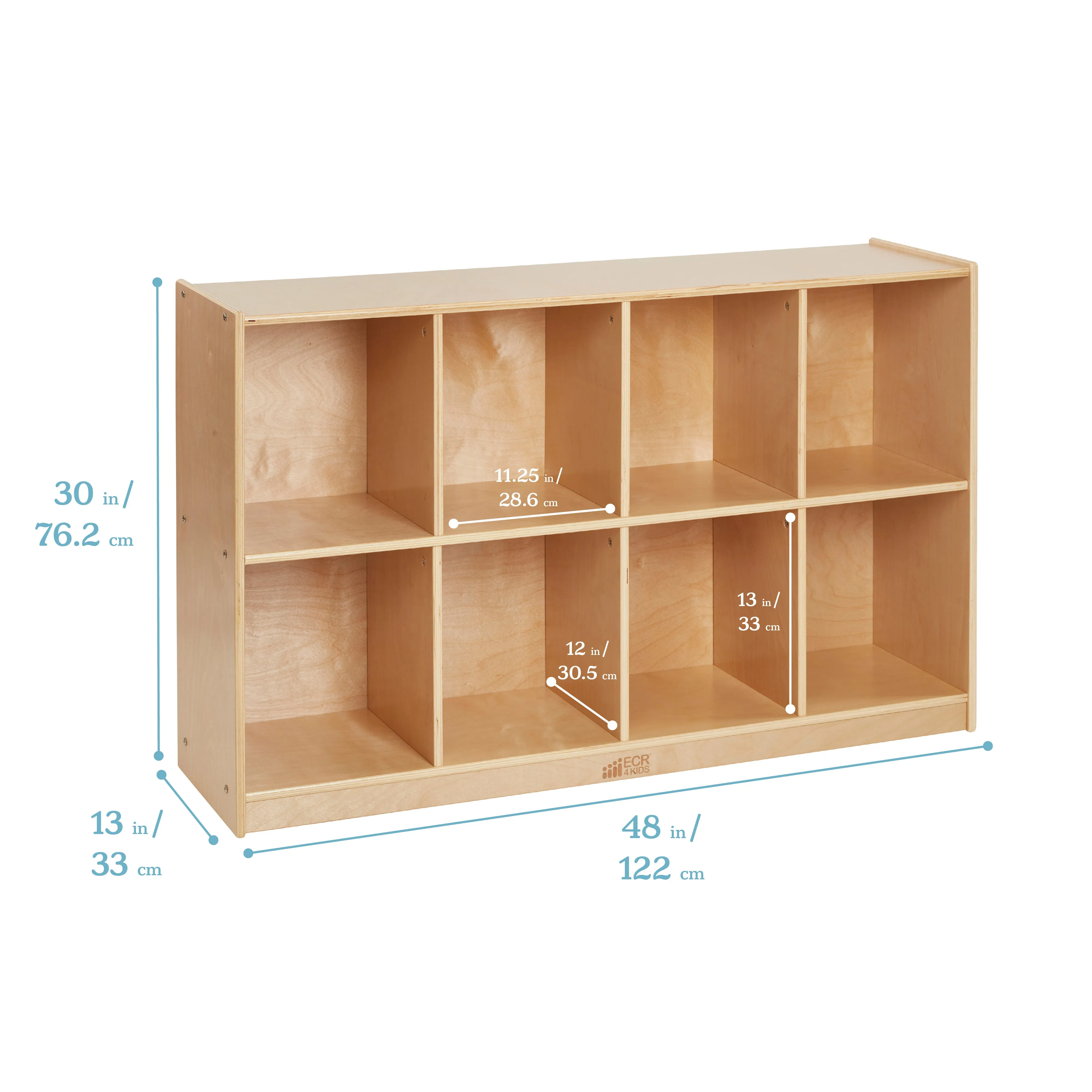 8-Compartment Mobile Backpack Storage Cabinet