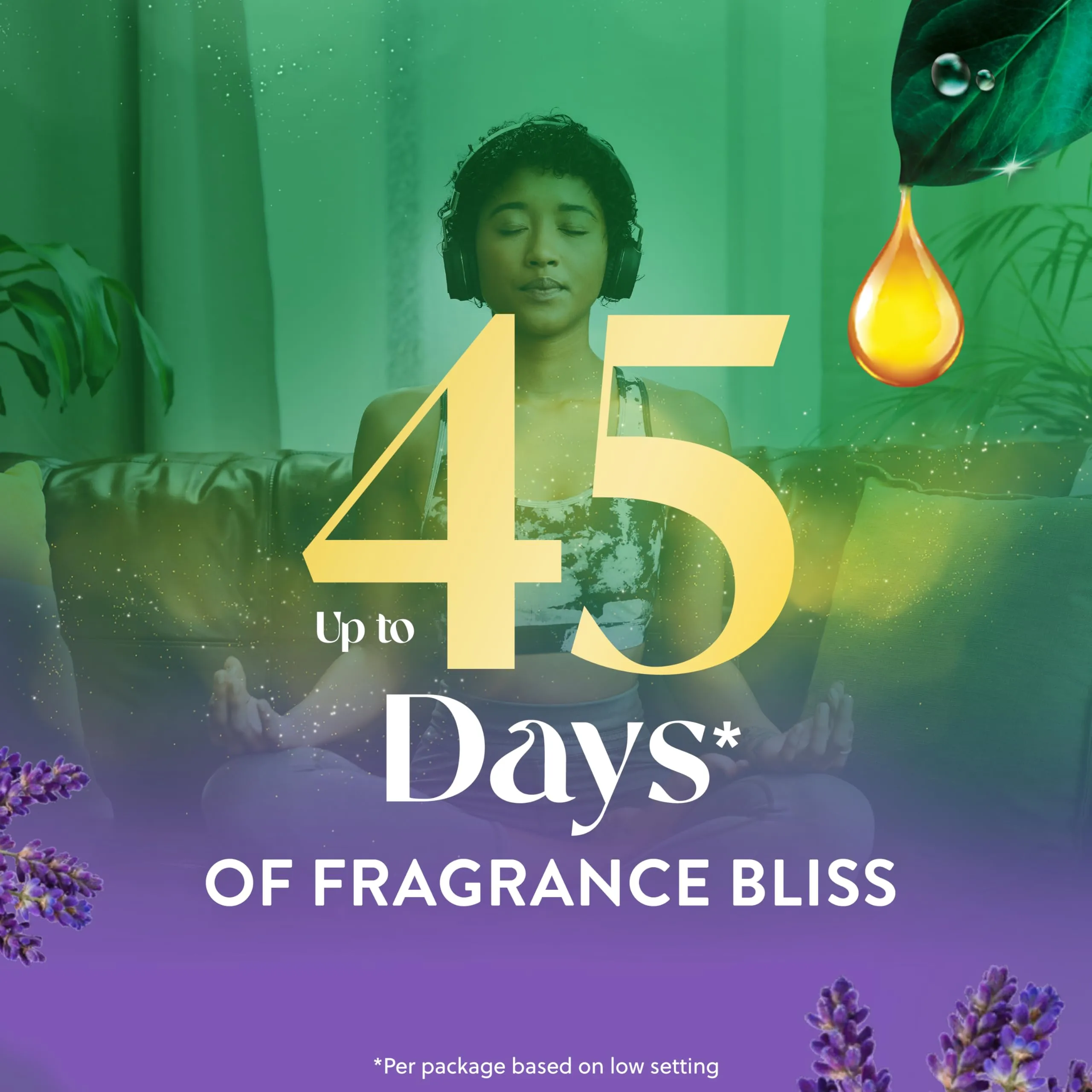 Airwick Essential Mist, Essential Oil Diffuser   1 Refill, Lavender and Almond Blossom, Air Freshener, 2 Piece Set (Packaging may vary)