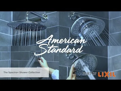 American Standard Spectra Fixed 7-Inch 1.8 gpm/6.8 L/
min Fixed Showerhead 9038074.013