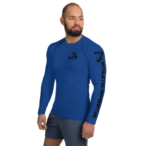 Athletic Apparatus Blue 2 Black Logo Men's Rash Guard