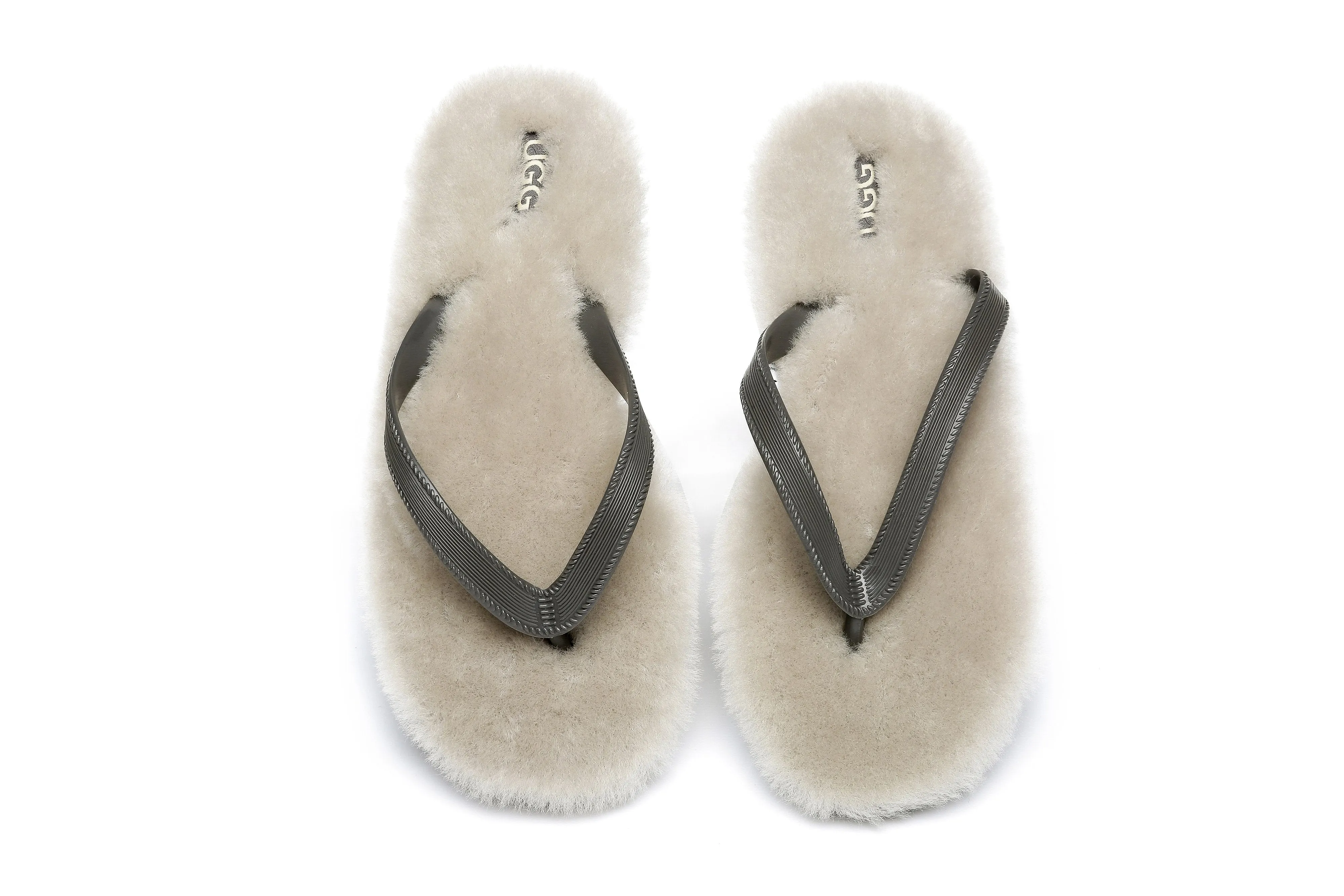 AUSTRALIAN SHEPHERD® UGG Fluffy Thong Sigma