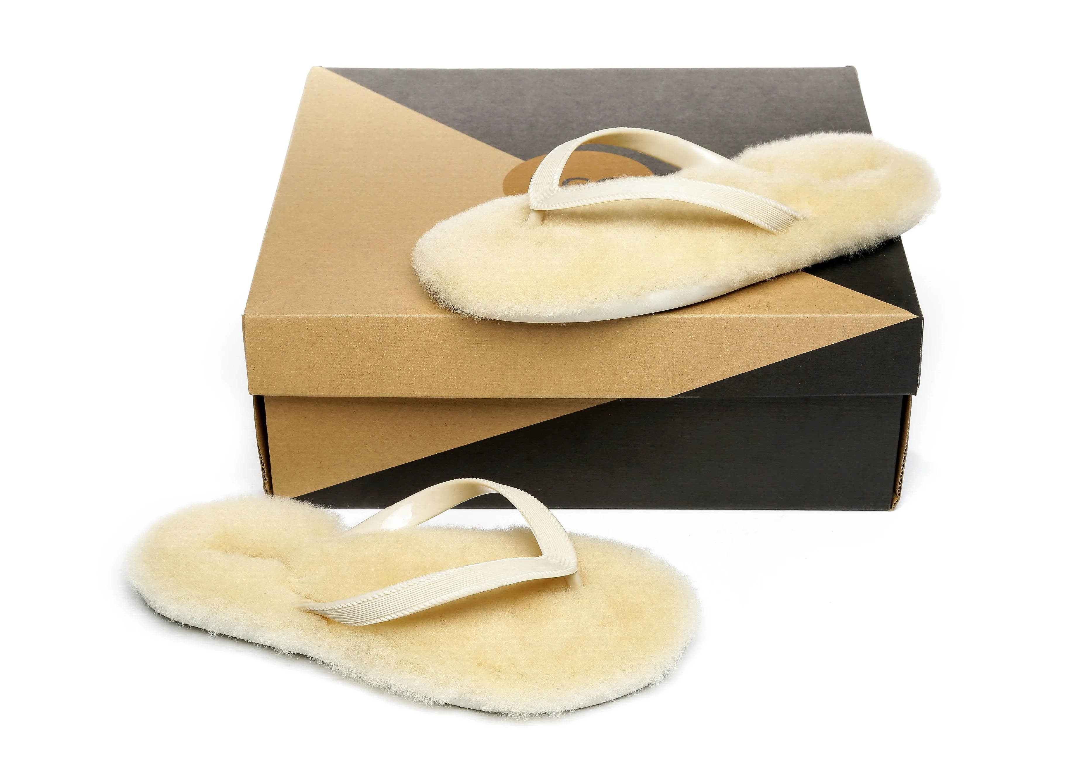 AUSTRALIAN SHEPHERD® UGG Fluffy Thong Sigma