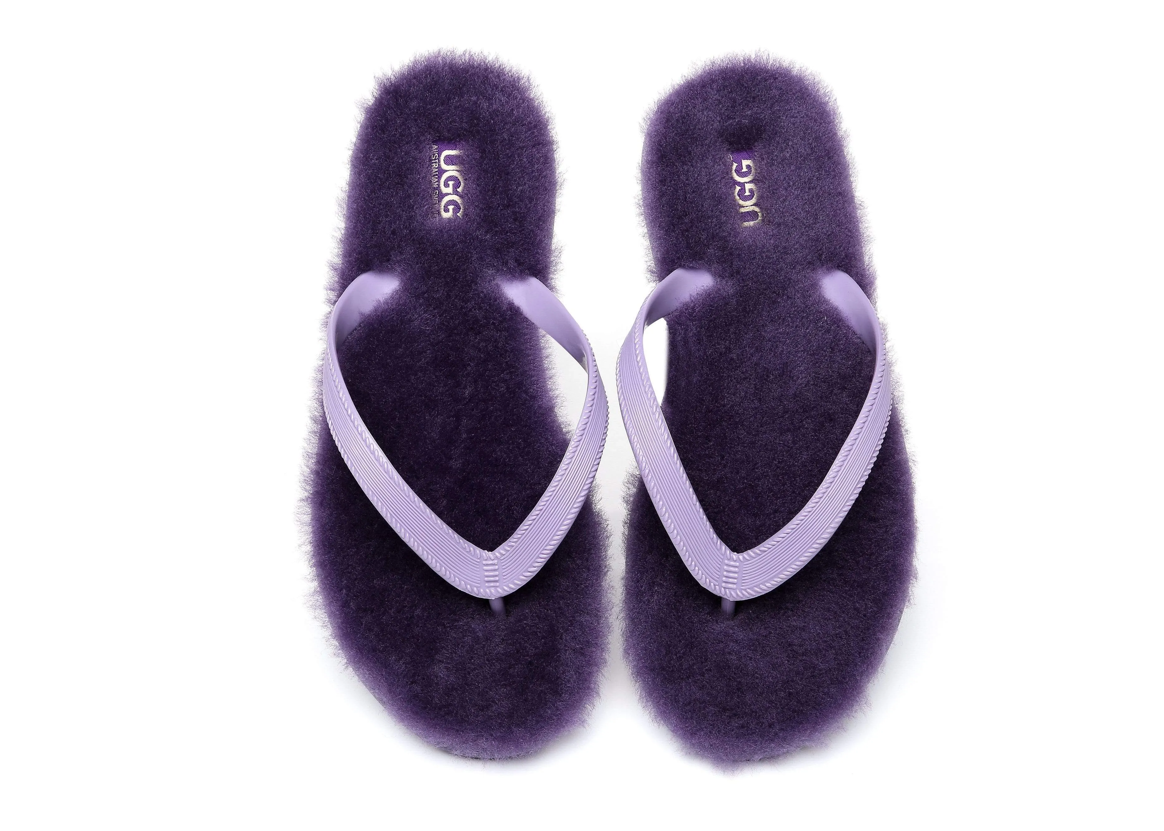 AUSTRALIAN SHEPHERD® UGG Fluffy Thong Sigma