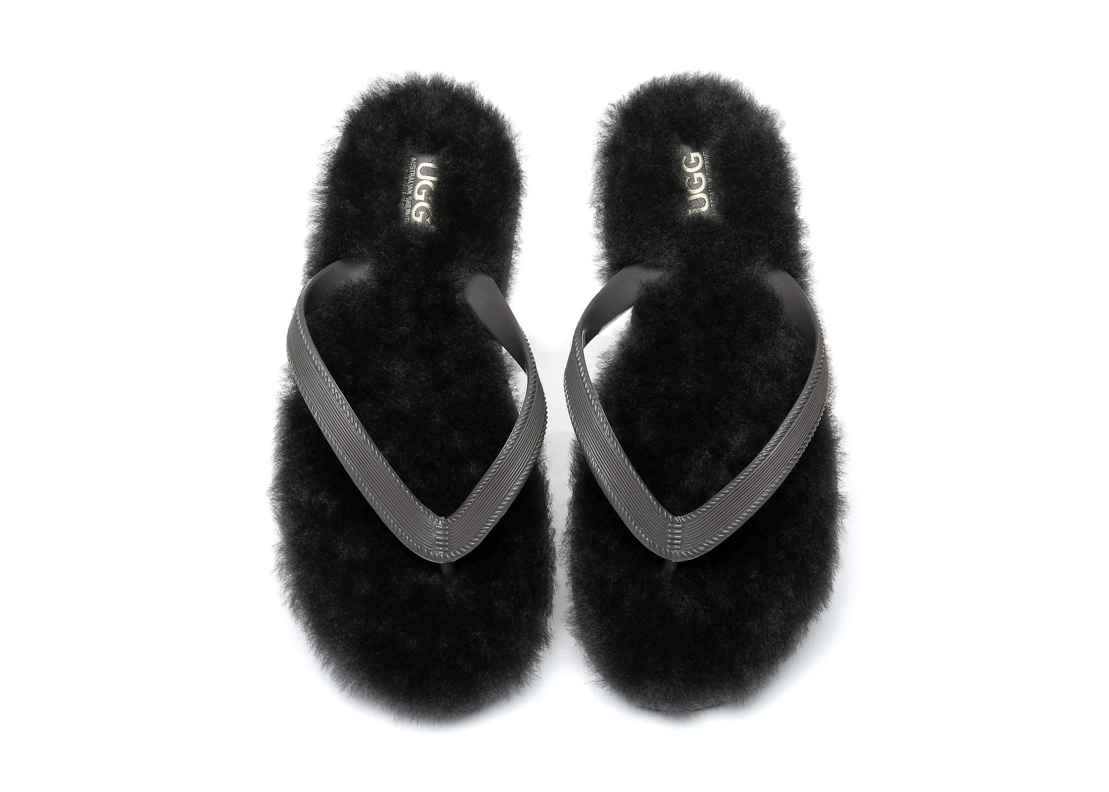 AUSTRALIAN SHEPHERD® UGG Fluffy Thong Sigma