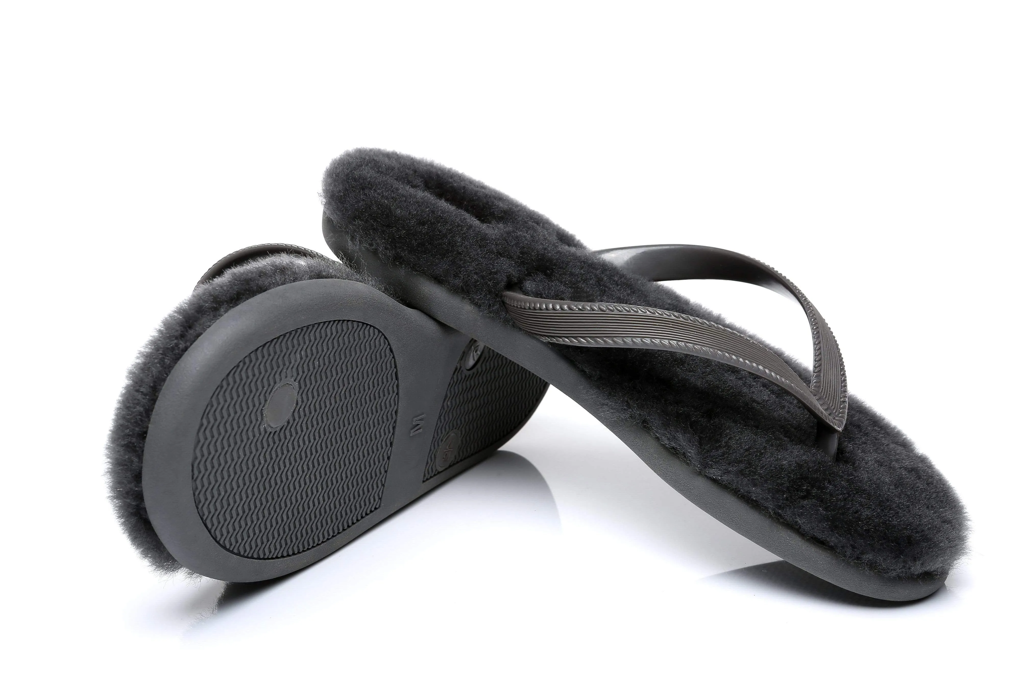 AUSTRALIAN SHEPHERD® UGG Fluffy Thong Sigma
