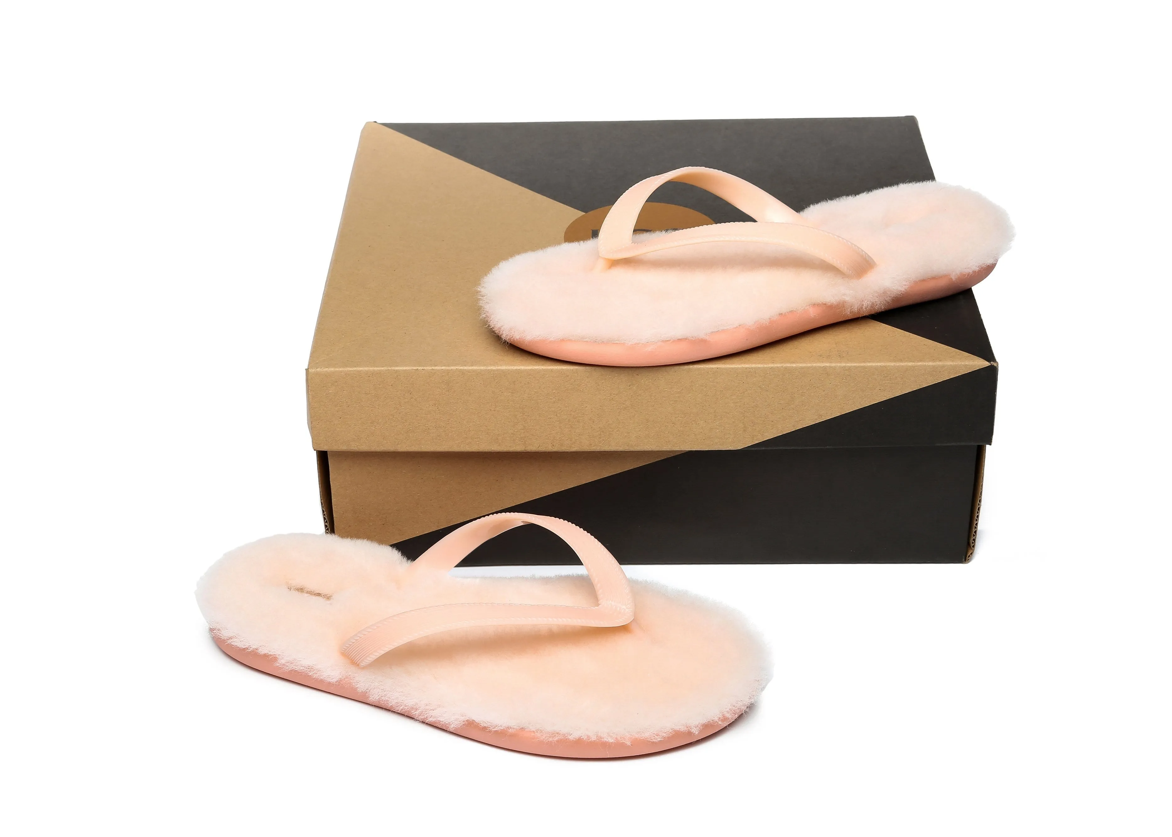 AUSTRALIAN SHEPHERD® UGG Fluffy Thong Sigma