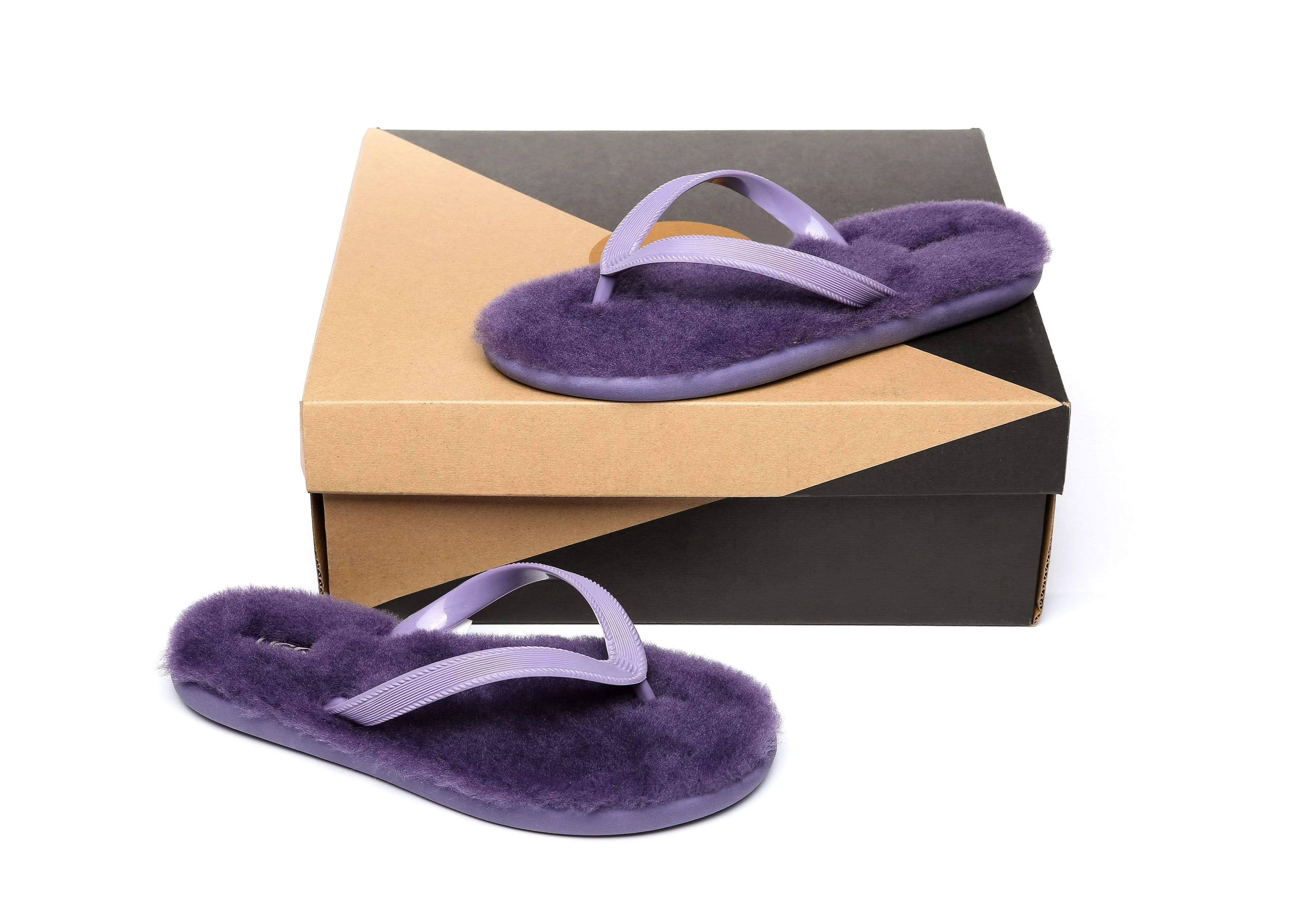 AUSTRALIAN SHEPHERD® UGG Fluffy Thong Sigma