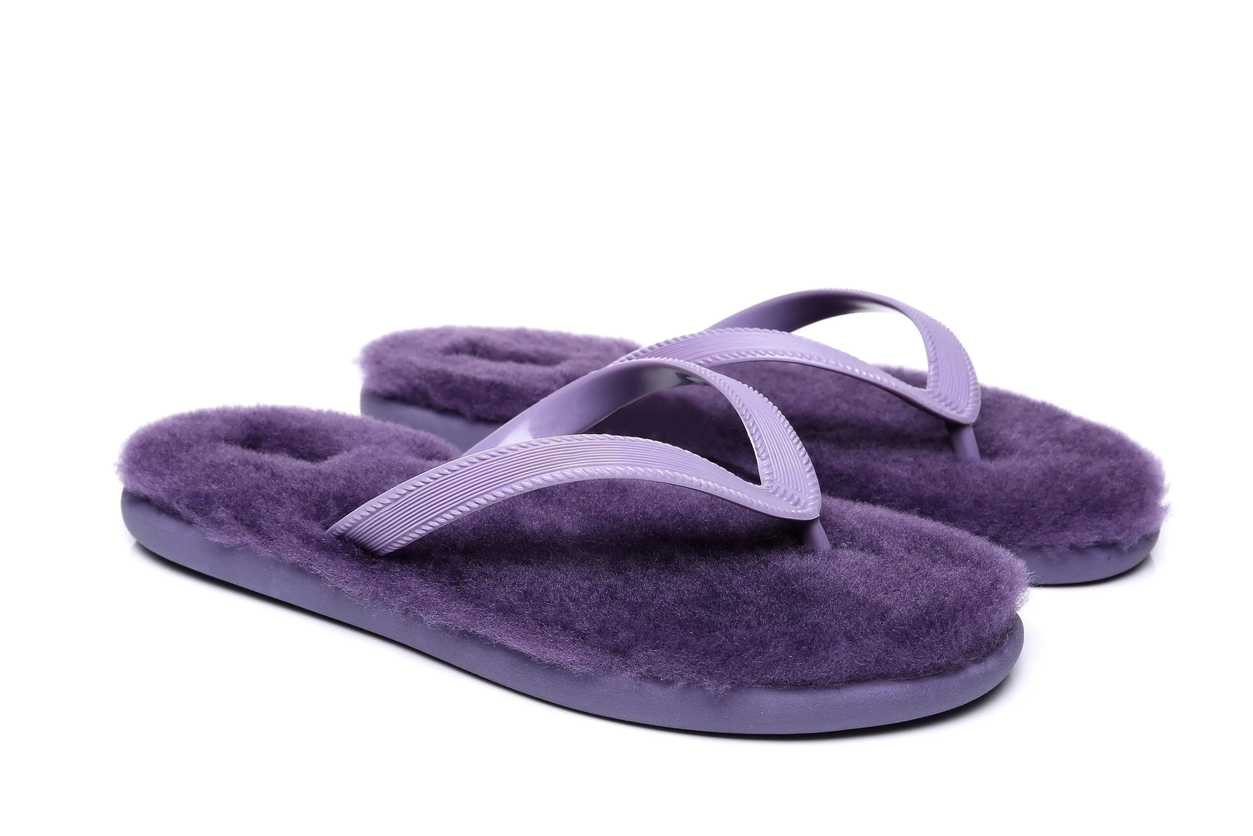 AUSTRALIAN SHEPHERD® UGG Fluffy Thong Sigma