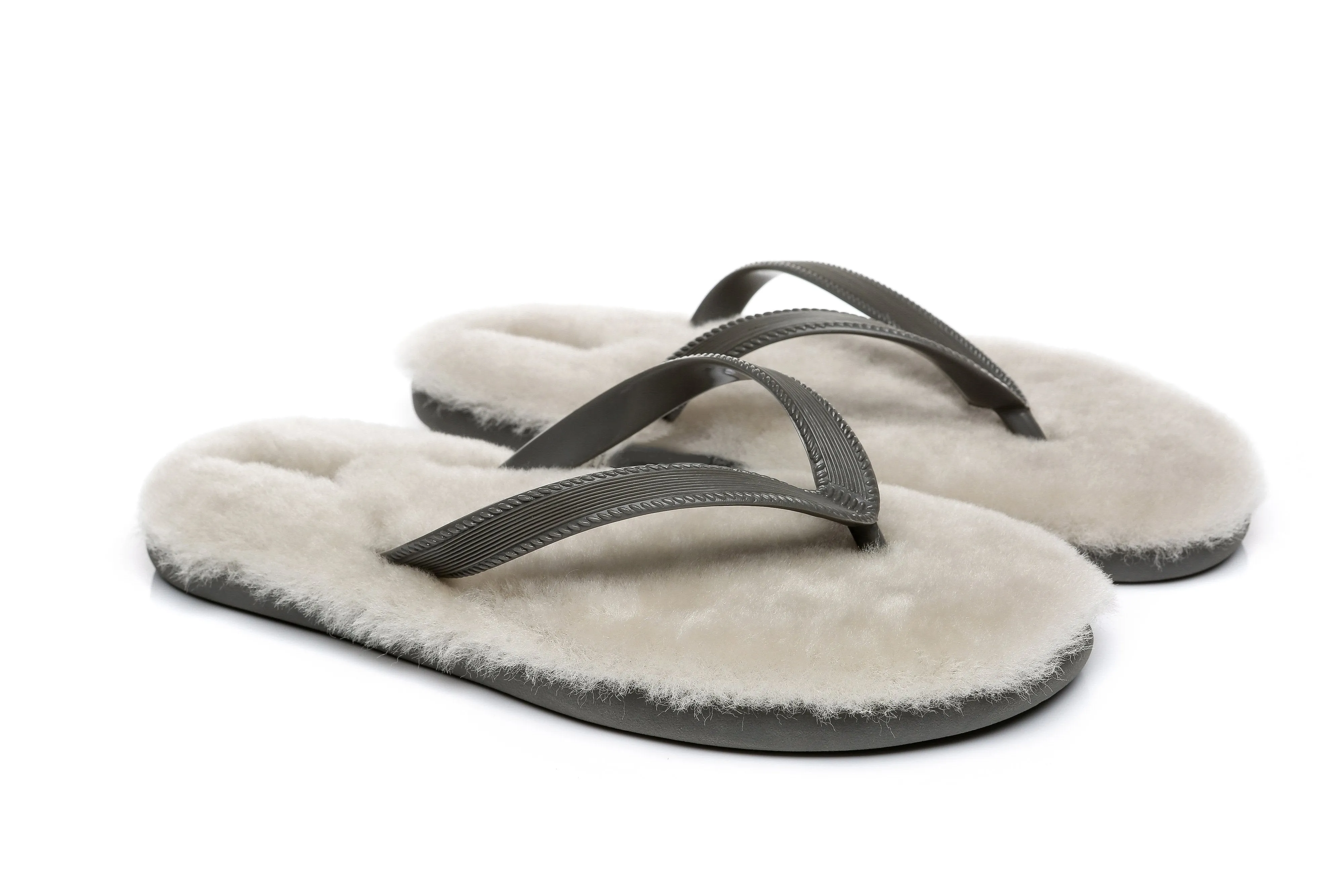AUSTRALIAN SHEPHERD® UGG Fluffy Thong Sigma
