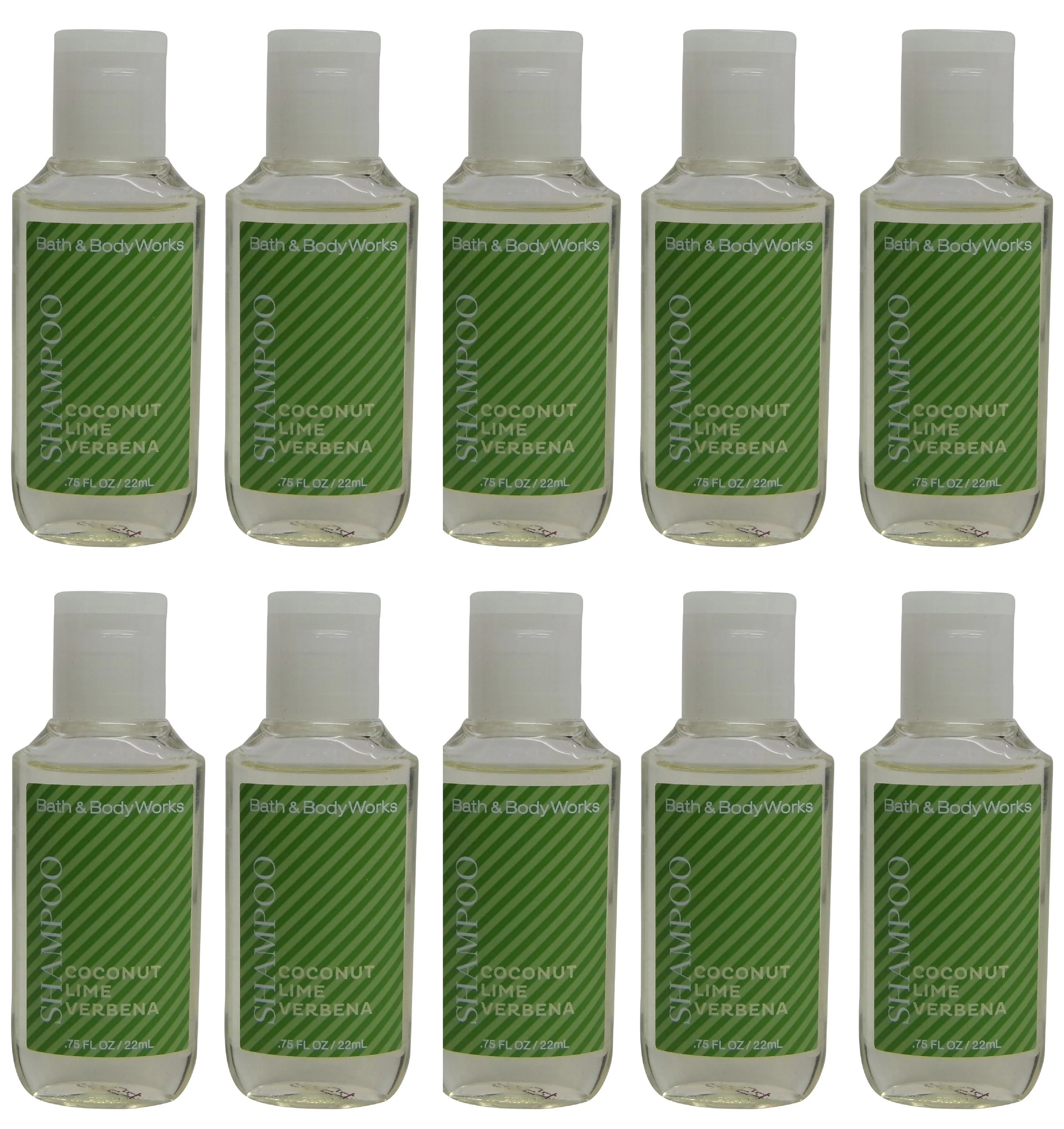 Bath & Body Works Coconut Lime Verbena Shampoo Lot of 10. Total of 7.5oz