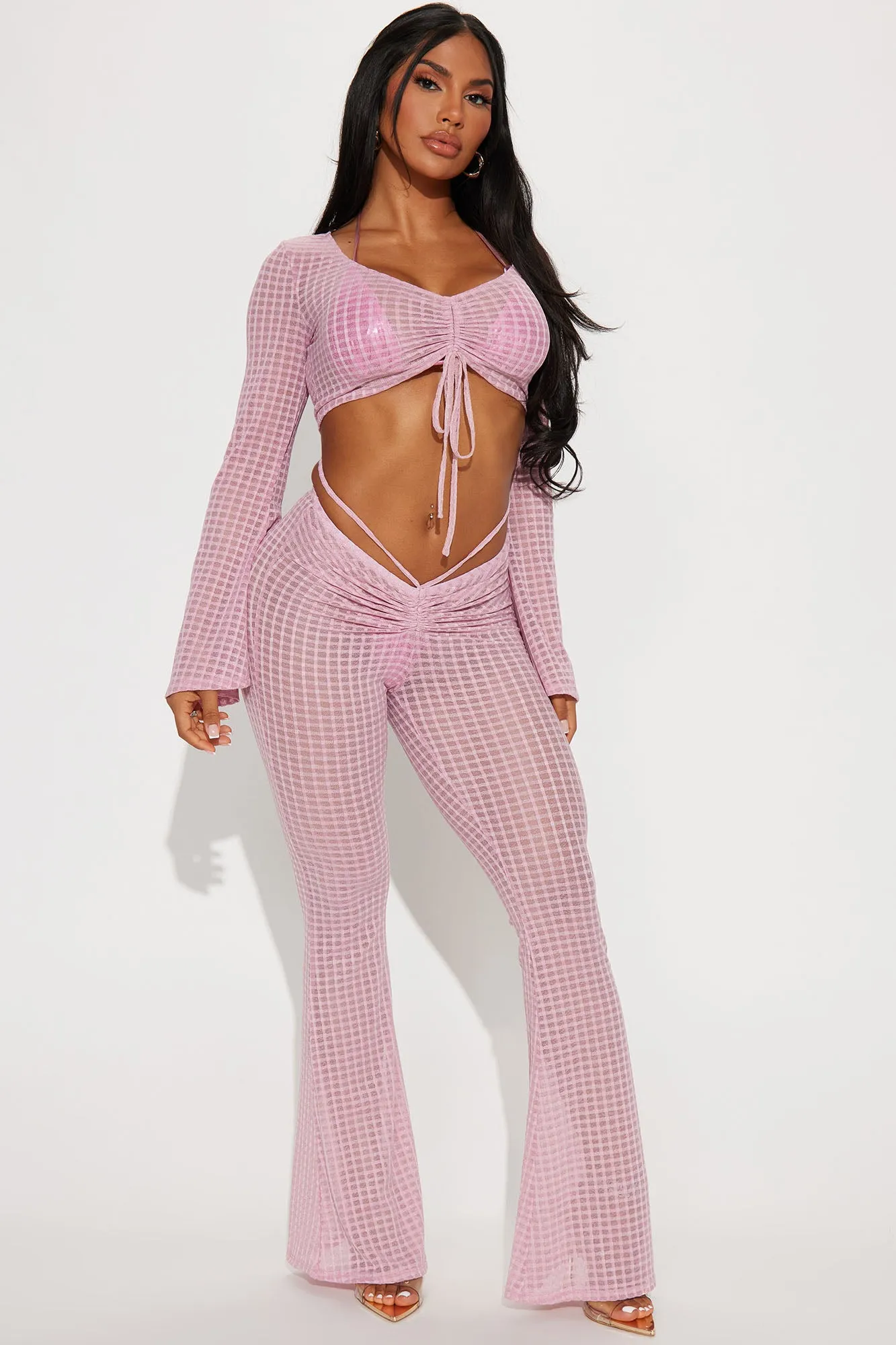 Beach Days Are Here 2 Piece Cover Up - Pink