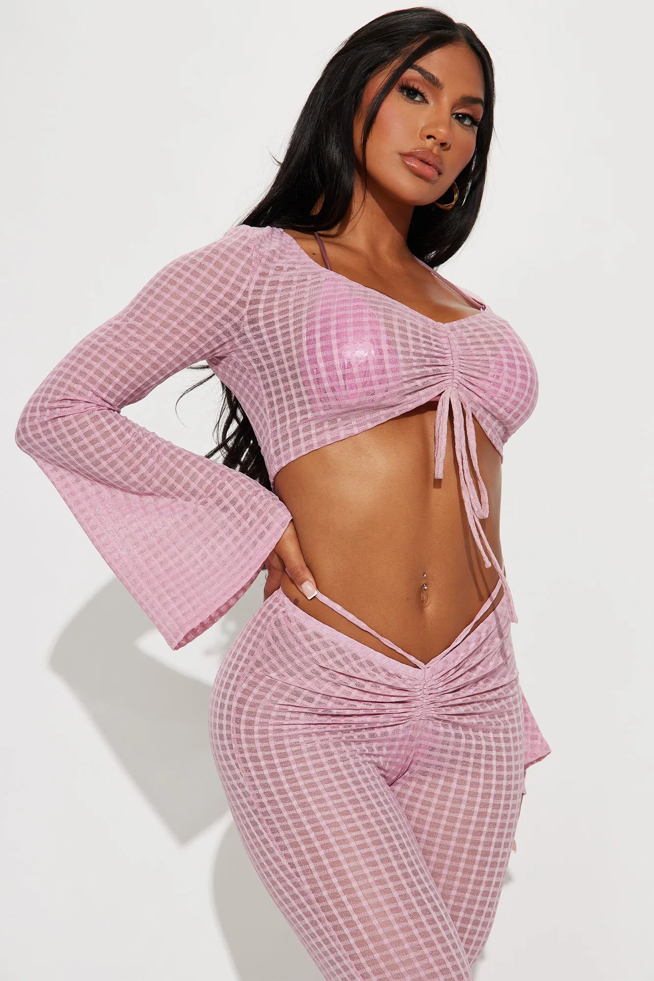 Beach Days Are Here 2 Piece Cover Up - Pink