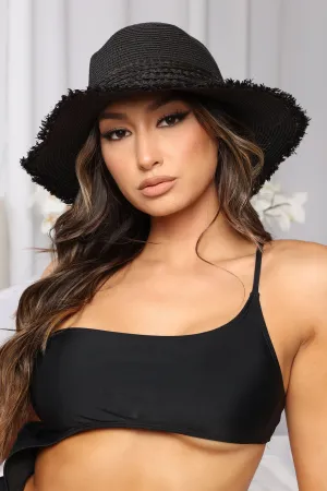 Beach Days Sun Hat - Black