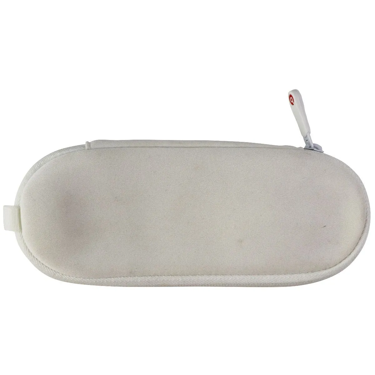 Beats by Dre Soft Zippered Pouch Case for Beats Pill Speaker - White