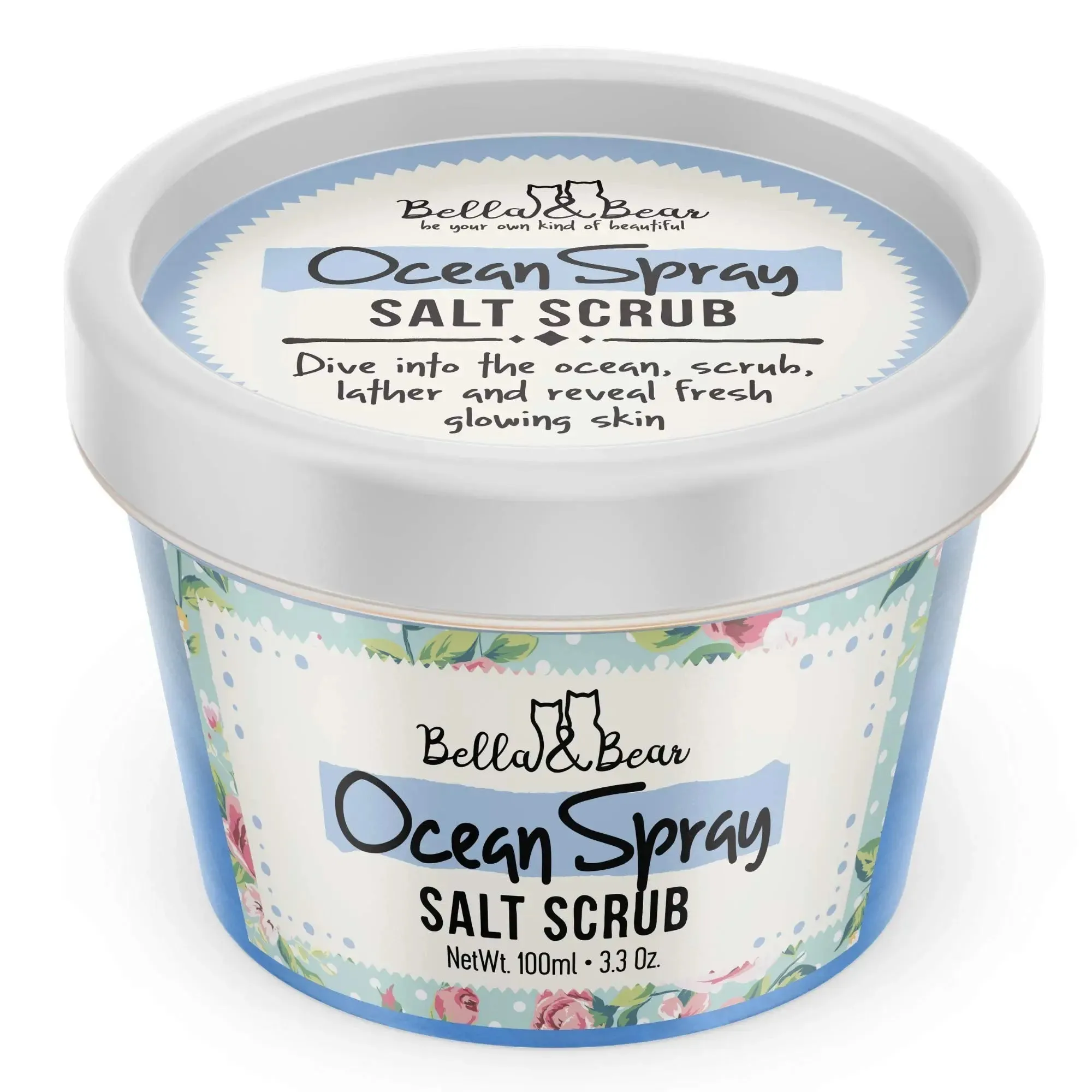Bella & Bear Travel Size Ocean Spray Salt Body Scrub sachet - TSA friendly(1oz)
