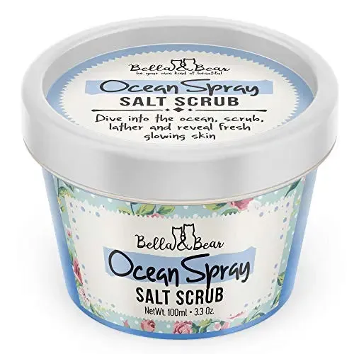 Bella & Bear Travel Size Ocean Spray Salt Body Scrub sachet - TSA friendly(1oz)