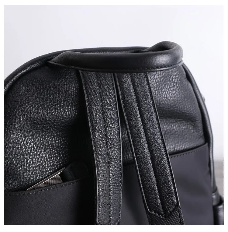 Black Leather Satchel Backpacks Womens Cute School Backpack Purse Black Leather College Rucksack for Ladies