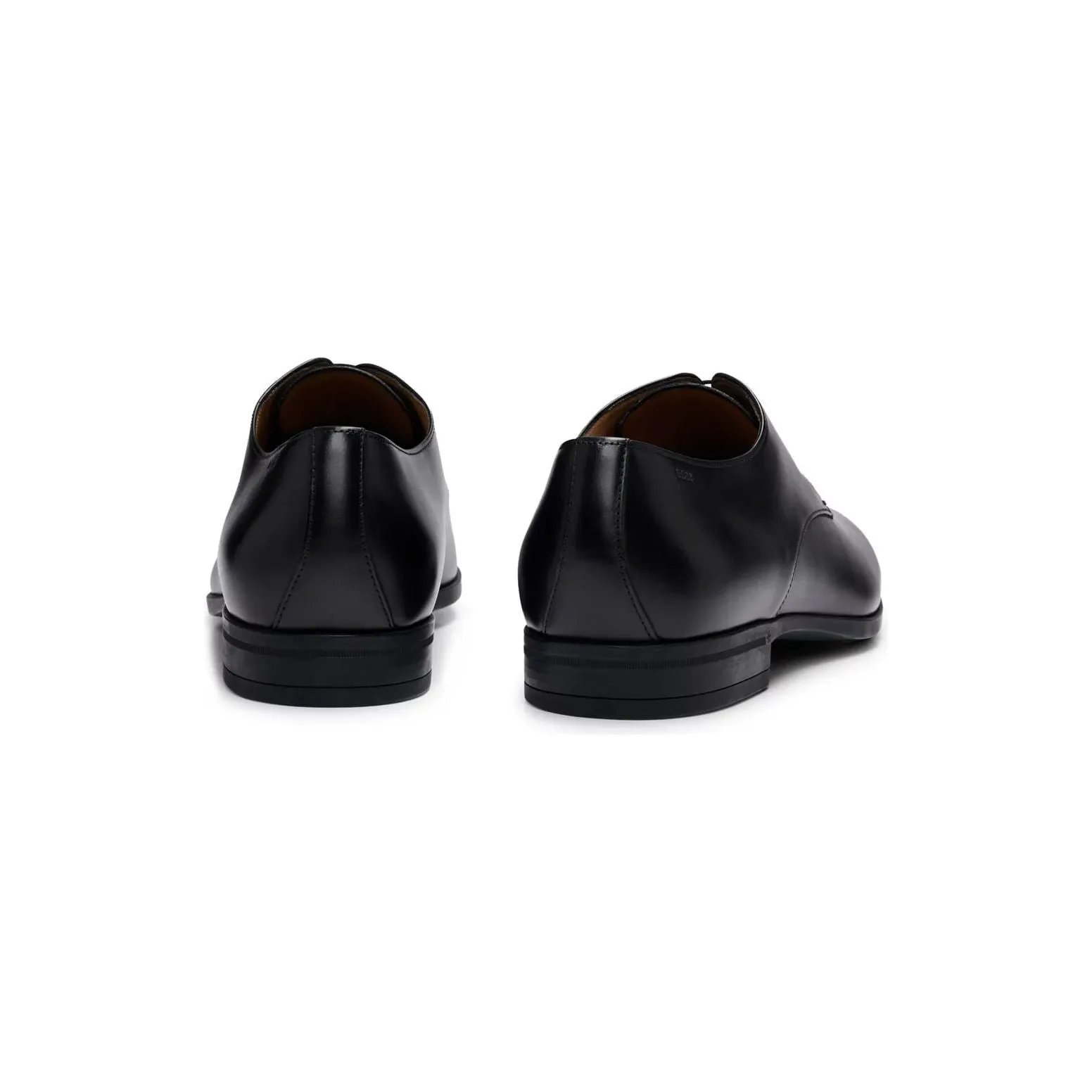 BOSS LEATHER DERBY SHOES WITH RUBBER SOLE