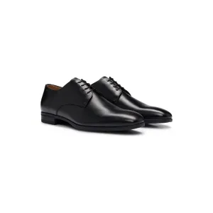 BOSS LEATHER DERBY SHOES WITH RUBBER SOLE