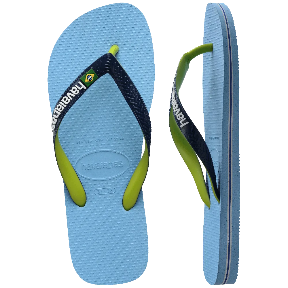 Brazil Logo Mix Flip Flops