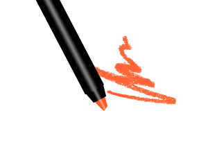 By The Clique "On Fire" Premium Matte Lip Liner Pencil | Orange Red | Gluten Free and Vegan