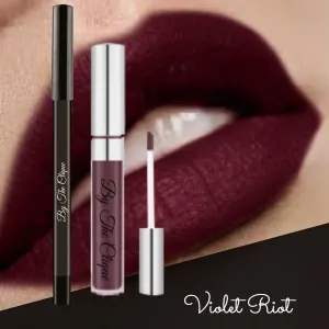 By The Clique "Violet Riot"  Premium Long Lasting Matte Lip Kit |  Liquid Cliquestick Lipstick and Lip Liner Set | Gluten Free and Vegan