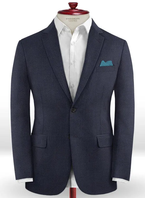 Caccioppoli Dapper Dandy Duffon Blue Wool Suit