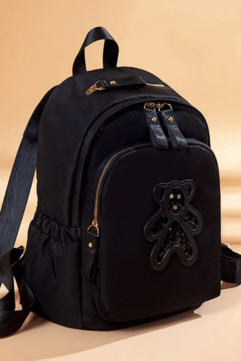 CARTOON BEAR DECORATION FASHION BACKPACK