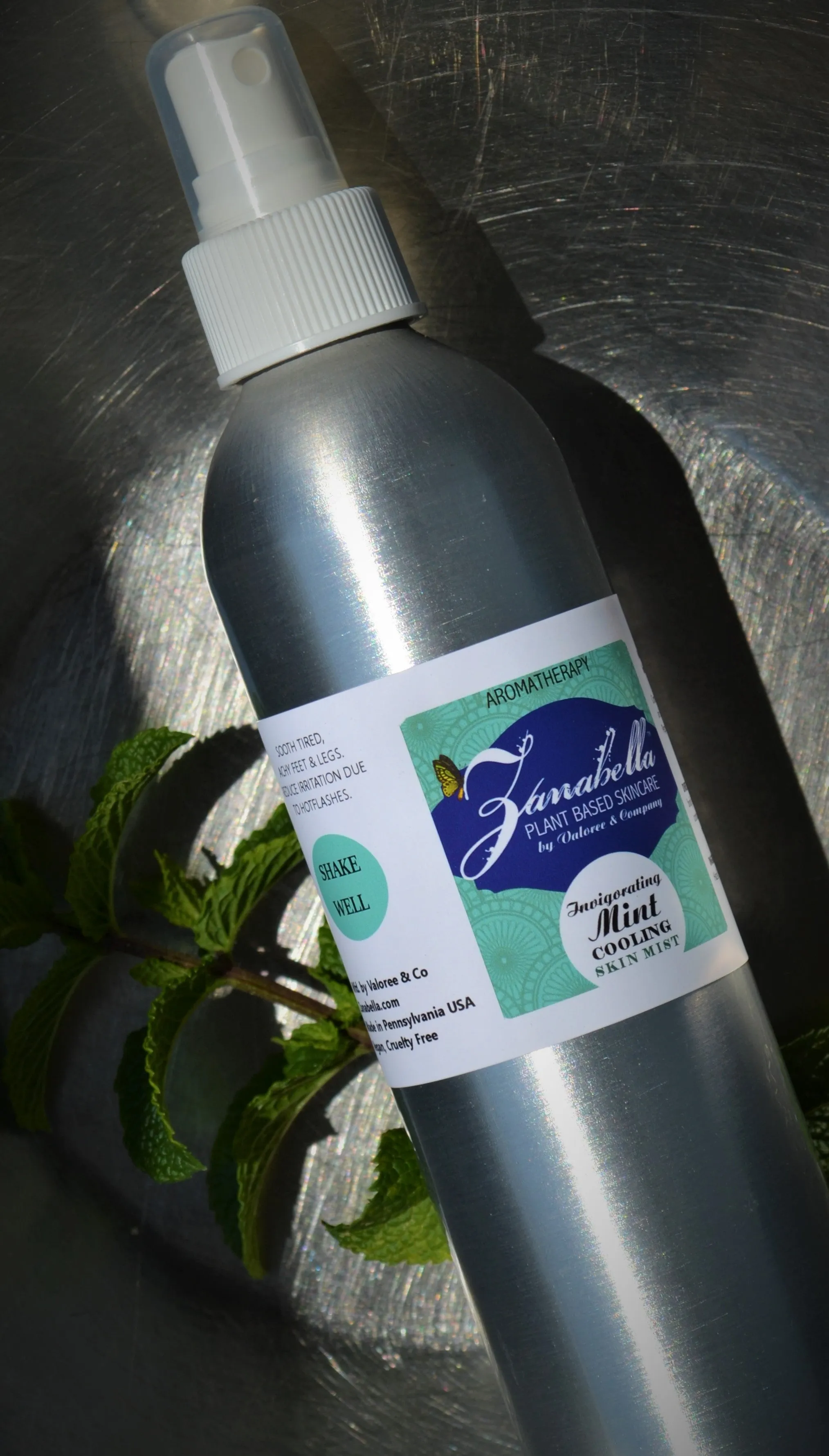 COOLING MINT Aromatherapy Body Mist ~ Organic Peppermint, Lavender, and Eucalyptus Spray