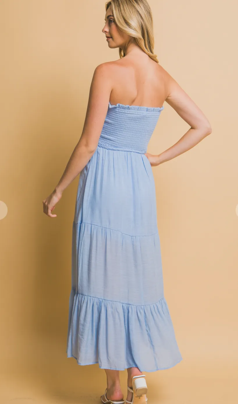 D2695 - Strapless Maxi Dress