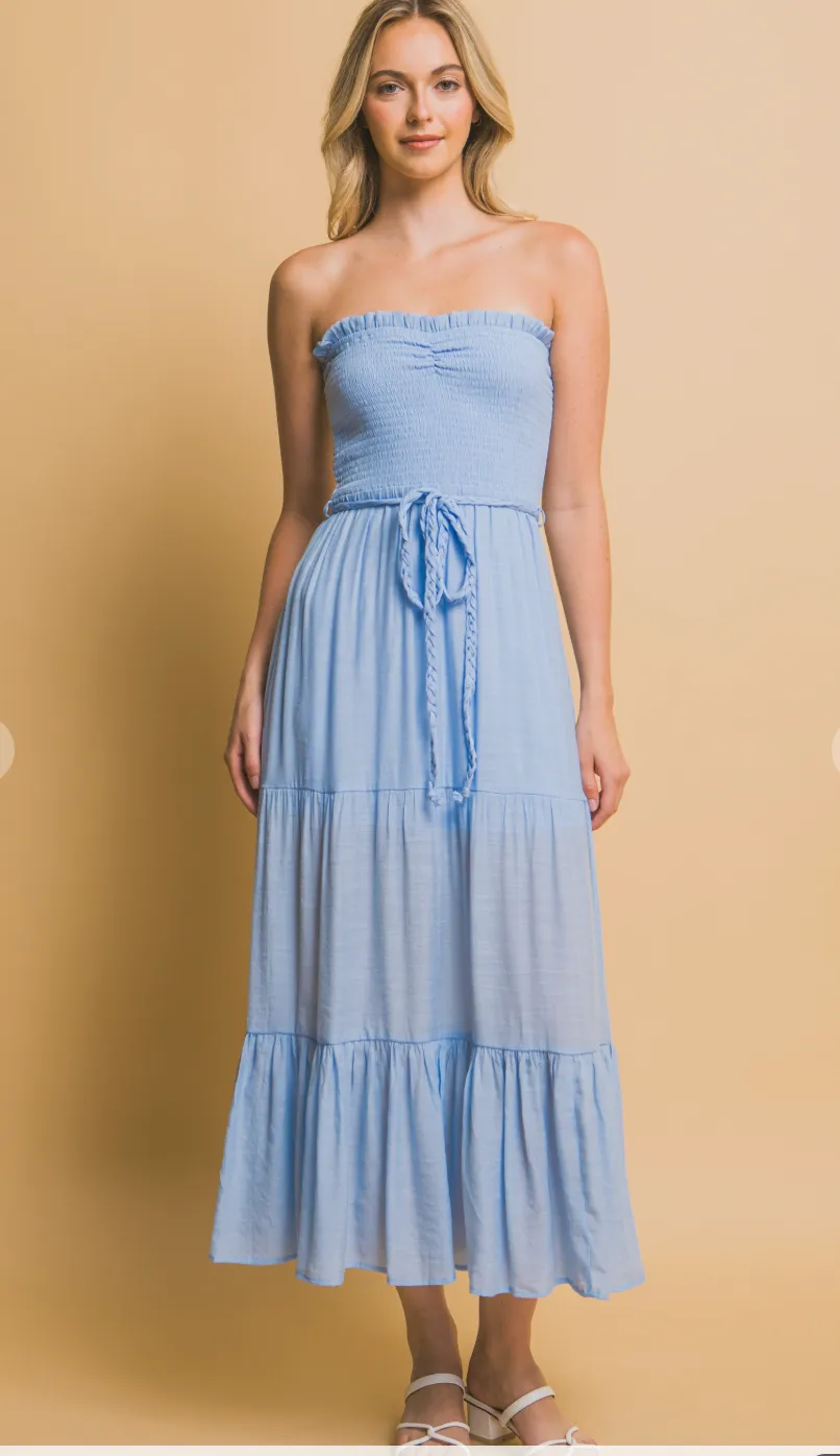 D2695 - Strapless Maxi Dress