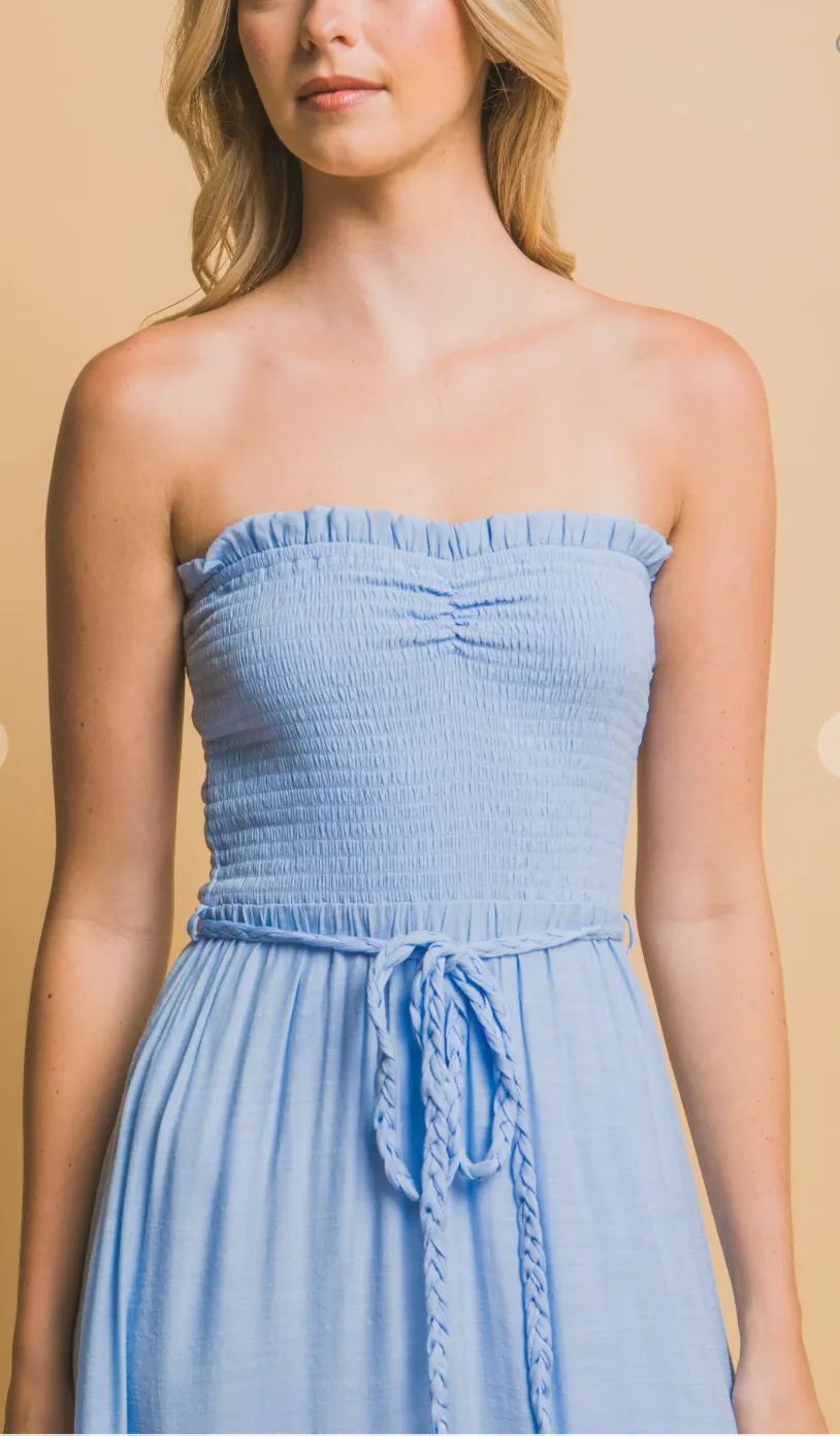 D2695 - Strapless Maxi Dress