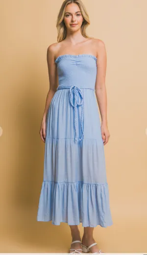D2695 - Strapless Maxi Dress