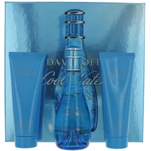 Davidoff Women's Gift Set - Cool Water Invigorating Fusion Feminine Scent, 3 Piece