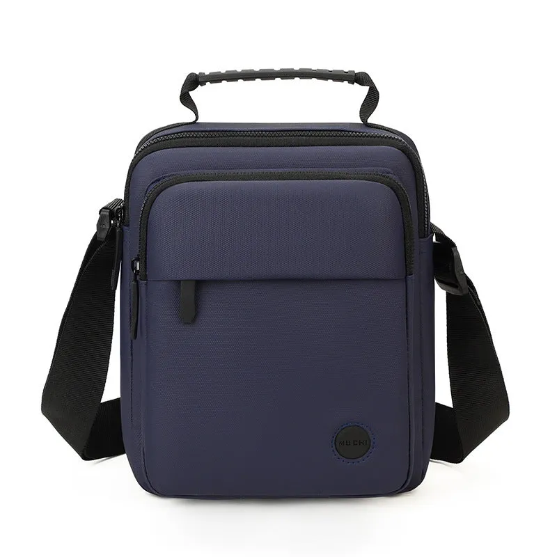 deanwangkt  New Men's Business Messenger Bag Simple Casual Shoulder Bag Solid Color Portable Waterproof Men's Backpack
