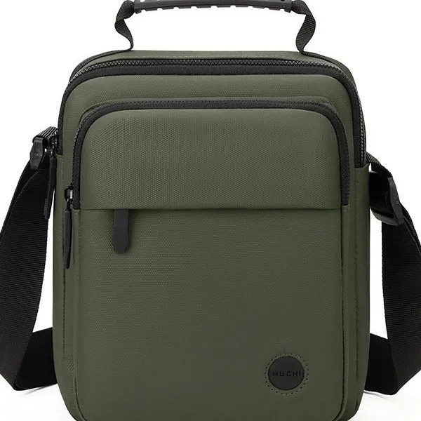 deanwangkt  New Men's Business Messenger Bag Simple Casual Shoulder Bag Solid Color Portable Waterproof Men's Backpack