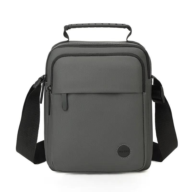 deanwangkt  New Men's Business Messenger Bag Simple Casual Shoulder Bag Solid Color Portable Waterproof Men's Backpack