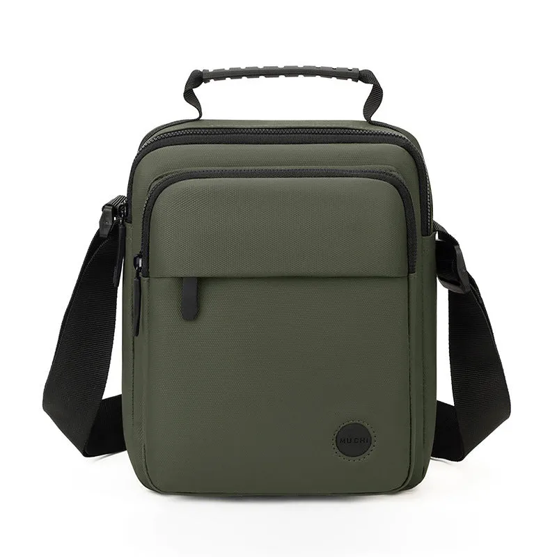 deanwangkt  New Men's Business Messenger Bag Simple Casual Shoulder Bag Solid Color Portable Waterproof Men's Backpack